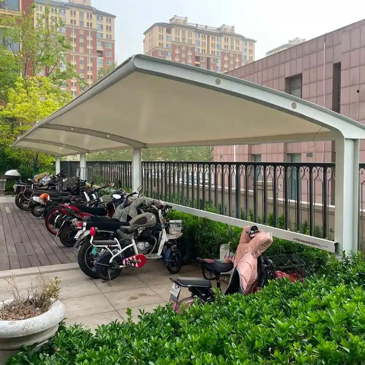 新星市膜结构电动车棚