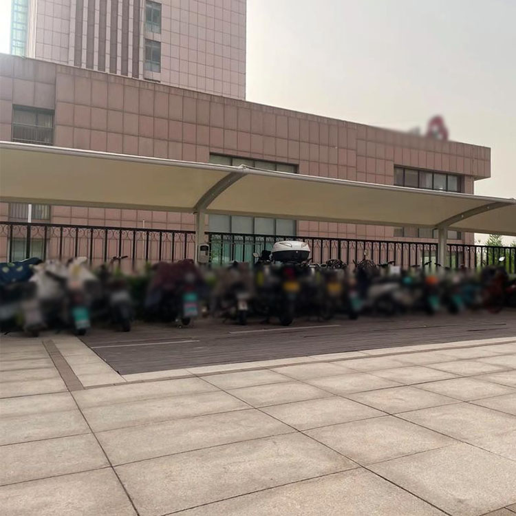 新星市膜结构电动车棚